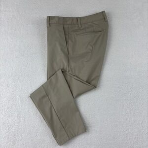RHONE‎ 'Commuter Slim' Mens Pants Size 32/27 Khaki Chino Performance Stretch